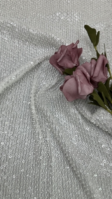 Tessuto ricamato in pizzo con paillettes di alta qualità, lusso per lo stile di festa, nuovo design della collezione, abito