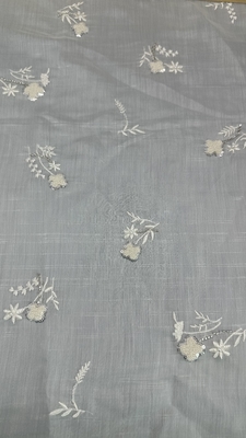 Tessuto in pizzo ricamato in rete di tulle personalizzato di lusso personalizzato in fabbrica per abiti da sposa