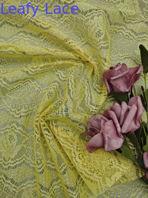 Colore giallo di alta qualità 100% tessuto in pizzo di cotone bellezza di patter hollow-up manifatture