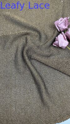 Tessuto di pizzo metallico Tessuto di pizzo floreale personalizzato per abiti da sposa Tessuto di pizzo decorativo per la produzione di abbigliamento