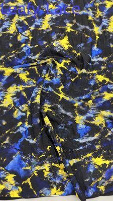 Tessuto di pizzo floreale decorativo per abiti eleganti, pizzo stampato, sviluppo di pizzo personalizzato per collezioni di moda