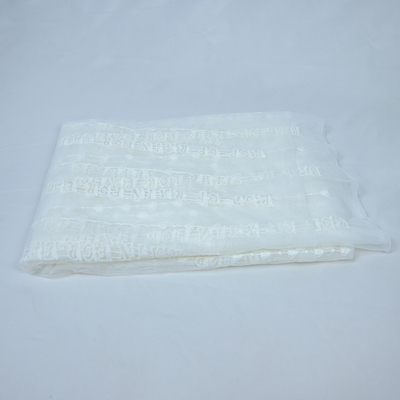 Larghezza bianca di Tulle Mesh Embroidery Wedding Dress Fabric 125cm